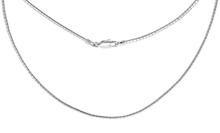 Load image into Gallery viewer, 925 Sterling Silver Thin Round Omega Chain Necklace Women Italy 2mm 7" to 20"