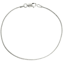 Load image into Gallery viewer, 925 Sterling Silver Very Thin Snake Chain Necklace Diamond Cut 1mm 7" to 30"