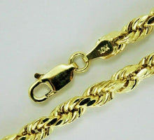 Load image into Gallery viewer, Authentic 10k Solid Yellow Gold D/C Rope Chain Necklace Men 1.5mm-9mm 16"-30"