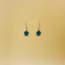 Load image into Gallery viewer, Sterling Silver Synthetic Opal Oval Earrings