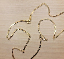 Load image into Gallery viewer, 10K Solid Yellow Gold Curb Cuban Link Chain Necklace Lobster Lock 2mm 16"~30"