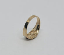 Load image into Gallery viewer, 10K Yellow Gold Baby Nugget Ring for Baby Kids Children Women Size 1 -7 Sizable
