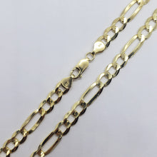 Load image into Gallery viewer, Authentic 14K Solid Gold Figaro Link Chain Men Women 6.5mm~7mm Necklace 7"~30"