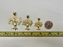 Load image into Gallery viewer, 10K Solid Yellow Gold Lucky Money Bag Tree Pendant 3 Sizes