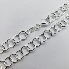 Load image into Gallery viewer, 925 Sterling Silver Circle Link Cable Chain Necklace 6.9mm Nickel Free 16"~24"
