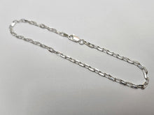 Load image into Gallery viewer, 925 Sterling Silver Boston Chain Anklet 3mm Italy, Fits 9" to 10" Ankles