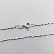 Load image into Gallery viewer, 925 Sterling Silver Diamond Cut Twisted Serpentine Chain Bracelet Necklace 1.5mm