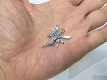 Load image into Gallery viewer, 925 Sterling Silver Fairy Pendant Antiqued Finish 1 (25mm) Inch Tall