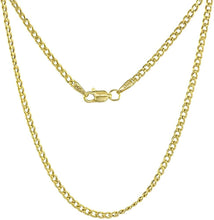 Load image into Gallery viewer, 14K Hollow Yellow Gold Miami Cuban Link Chain High Polished 2mm Sizes 16"~24"