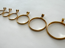 Load image into Gallery viewer, Authentic 14k Gold Filled Screw Top Bezel with Coin Edge 6 Sizes