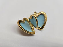 Load image into Gallery viewer, 925 Sterling Silver Gold Plated Scroll Heart Locket Pendant 1 Inch (25mm) Tall