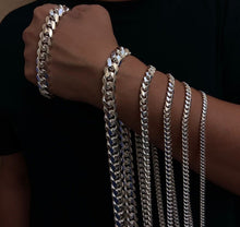 Load image into Gallery viewer, 925 Sterling Silver Miami Cuban Link Chain Necklace Bracelet 2mm~19mm All Sizes