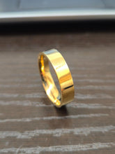 Load image into Gallery viewer, 14K Gold 5mm Men Women Flat Wedding Band Ring Yellow or White Gold Sizes 5~11