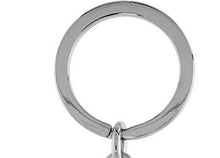 Load image into Gallery viewer, Jeweled Large Butterfly Key Chain Crystal Key Ring 3 1/2 inches long 33mm Round