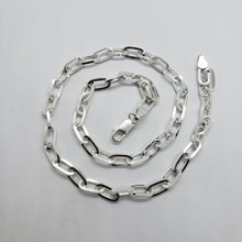 Load image into Gallery viewer, 925 Sterling Silver Paperclip Chain Necklace Bracelet 5.5 mm Sizes 7-30 inch