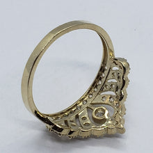 Load image into Gallery viewer, 14K Solid Yellow Gold Crown Sweet 15 Ring Royal Polished Band for Women Girls