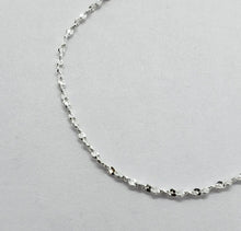 Load image into Gallery viewer, 925 Sterling Silver Diamond Cut Twisted Serpentine Chain Bracelet Necklace 1.5mm