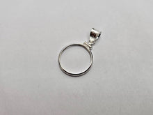 Load image into Gallery viewer, 925 Sterling Silver 10 Cent Dime Coin Bezel Frame 18mm Screw Top Coin Edge