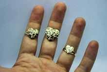 Load image into Gallery viewer, 10K Yellow Solid Gold Heart Nugget Ring 3 sizes