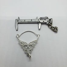 Load image into Gallery viewer, 925 Solid Sterling Silver Large Charm Holder Pendant 1 1/2 inch Tall Made in USA