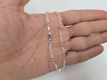 Load image into Gallery viewer, 925 Sterling Silver Beveled Boston Cable Link Chain Necklace 3.1mm 7" to 30"