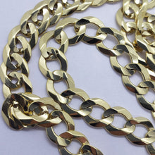 Load image into Gallery viewer, 10K Yellow Gold Solid Cuban Link Chain Curb Necklace Bracelet 8mm, 8"~30"