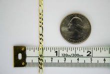 Load image into Gallery viewer, Authentic 10K Solid Yellow Gold Figaro Chain Necklace 3mm/16"~30"
