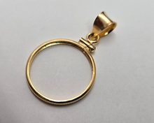 Load image into Gallery viewer, Gold Filled Penny Bezel Screw Top 19 mm Coin Edge 1 Cent Coin NOT Included