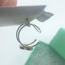 Load image into Gallery viewer, 14K Solid Gold Heart Ear Cuff Earrings Long / Round Cuff No Piercing Cartilage