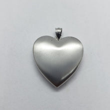 Load image into Gallery viewer, 1 inch Sterling Silver Heart Locket 4 Picture Charm Pendant w/out Chain 16"-24"