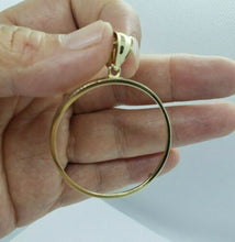 Load image into Gallery viewer, 14K Yellow Real Gold Eagle COIN Mexico 50 Pesos 37.5mm diameter w/out Coin Bezel