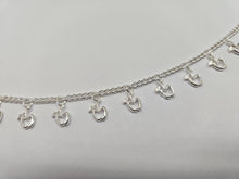 Load image into Gallery viewer, 925 Sterling Silver Anklet with Dangling Apples 14mm, Fits 9" to 10" Ankles