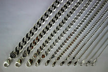 Load image into Gallery viewer, .925 Sterling Silver Cuban Curb Link Chain Necklace 1mm~15mm Men Women 16"~40"