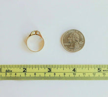 Load image into Gallery viewer, 10K Yellow Gold Alphabet Letter Initial Ring Diamond Cut High Quality Size 4 ~ 8