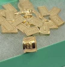 Load image into Gallery viewer, 10K Solid Real Gold Money Tree Pendant Charm $100 Dollar Bag Diamond Cut 3 Sizes