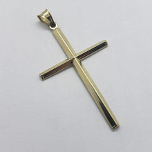 Load image into Gallery viewer, 10K Yellow Gold Cross Pendant with/out White Gold Jesus 4 Sizes