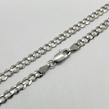 Load image into Gallery viewer, 10K Solid Gold White Cuban Link Chain Men Women 2mm - 6mm 16" ~ 30"