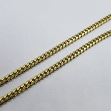 Load image into Gallery viewer, 14K Hollow Yellow Gold Miami Cuban Link Chain Bracelet Necklace 3mm Size 7"~28"