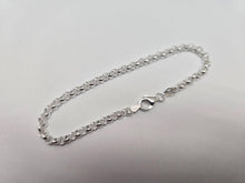 Load image into Gallery viewer, 925 Sterling Silver Italian Rolo Chain Necklace Bracelet 4mm Sizes 7~30 inch