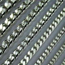 Load image into Gallery viewer, .925 Sterling Silver Cuban Curb Link Chain Necklace 1mm~15mm Men Women 16"~40"