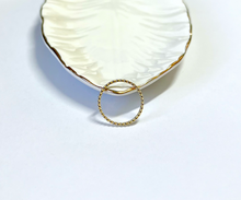 Load image into Gallery viewer, 14K Solid Gold Handmade Flat Circle Ring Band