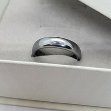 Load image into Gallery viewer, Tungsten Carbide 5mm Comfort Fit Domed Wedding Band Ring Mirror Polished Finish
