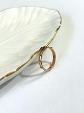 Load image into Gallery viewer, 14K Solid Gold Handmade Cross and Dots Ring Band