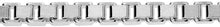 Load image into Gallery viewer, Sterling Silver Box Chain Necklace Bracelet Medium Thick 1.2mm-2.2mm Size 7"-30"