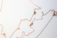 Load image into Gallery viewer, 10K Solid Rose Gold Rolo (1mm) & Box (0.6mm) Chain 16-24"