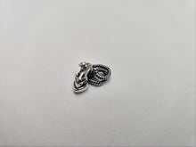 Load image into Gallery viewer, 925 Sterling Silver Eating Opossum Charm Pendant Antique Finish 3/4 (19mm) Inch