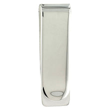 Load image into Gallery viewer, Sterling Silver Money Clip Diagonal Stripes for Men Made in Italy 5/8 X 2 inch
