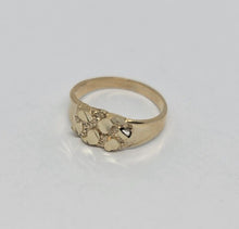 Load image into Gallery viewer, 10K Yellow Gold Baby Nugget Ring for Baby Kids Children Women Size 1 -7 Sizable