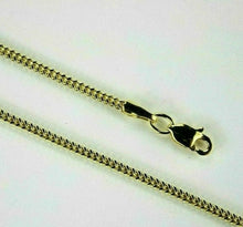 Load image into Gallery viewer, 10K Yellow Gold Hollow Franco Necklace Chain Box Link Men Women 1.5mm /16"~30"