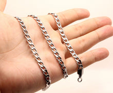 Load image into Gallery viewer, Stainless Steel Curb Cuban Link Chain Necklace 6mm Wide, Sizes 20-30 Inches
